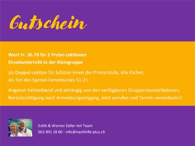 Flyer Schulausfall im Aargau - Gutschein - Seite 4